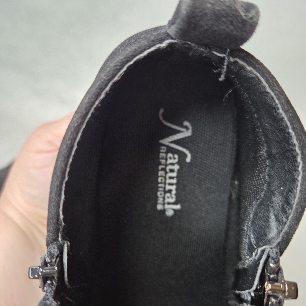 Natural‎ Reflections Black Wedge Shoes with Hidden Heel - Picture 5 of 7